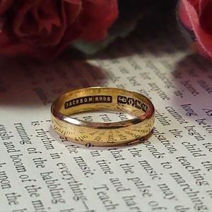 Antique Birmingham 18k Wedding Band - 1929 - Size 6.5